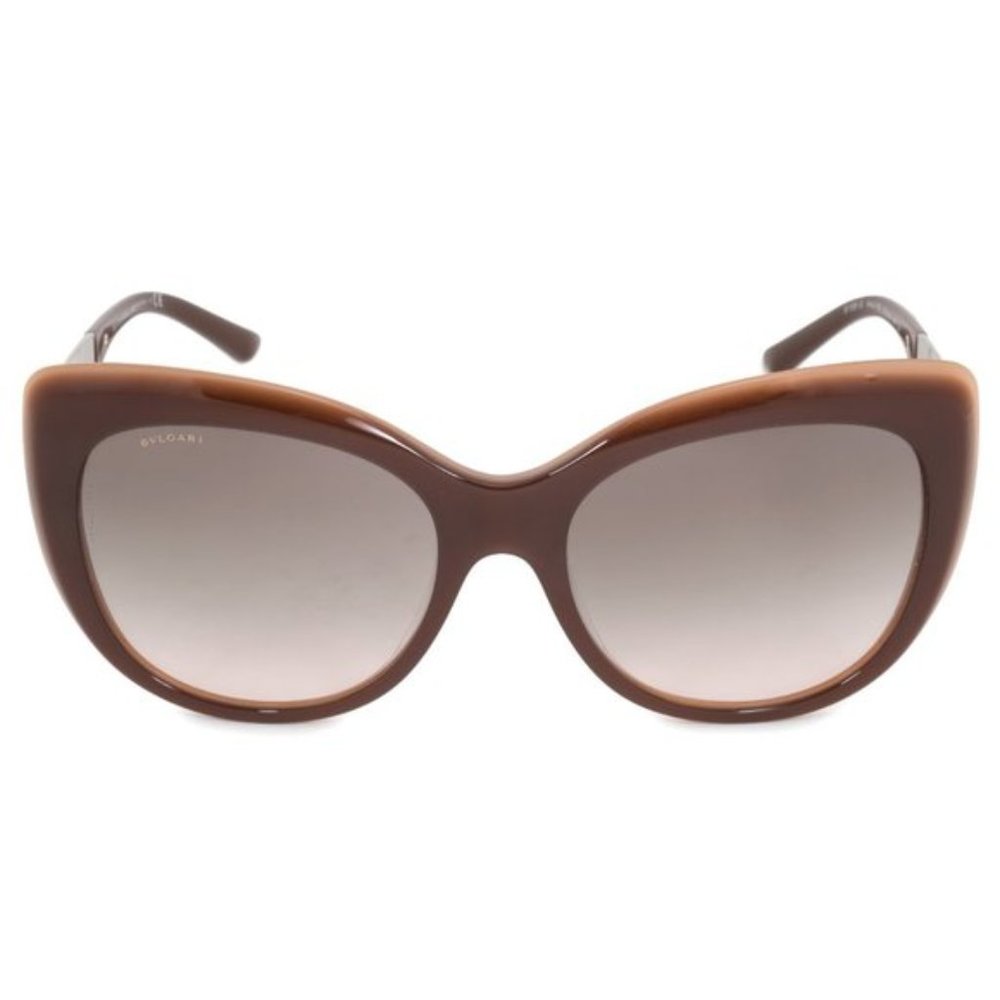 Bvlgari Brown Cat Eye Sunglasses